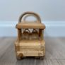 Small Rattan and Wooden Truck with working wheels Image 2