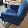 Blue single armchair (read measurements) Image 3