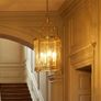 This is a good quality solid brass hand made lantern Image 5