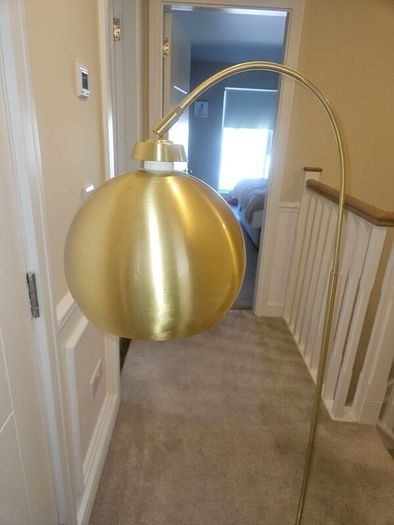 Gold floor lamp