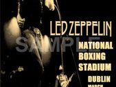 Led Zeppelin Concert Poster National Boxing Stadium Dublin 1971