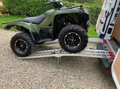 Quad 7 Ft Aluminium Foldable Load Ramps 1000 Kg