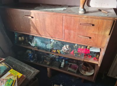 Mid Century Glazed Cabinet