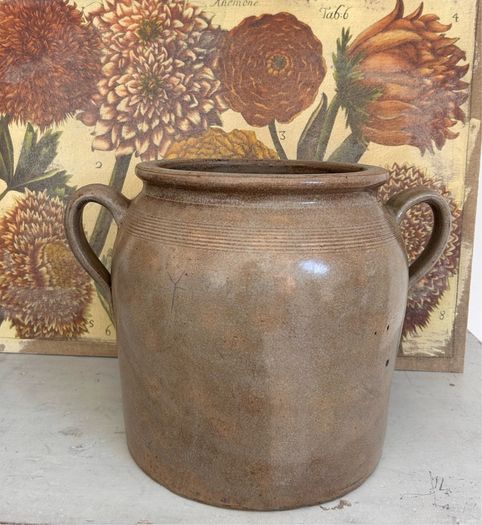 Vintage French Stoneware Pot