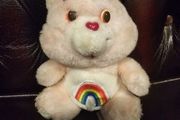 Cheer Rainbow Vintage Care Bear Carebear Plush Kenner 6.5inch 1983