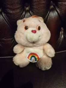 Cheer Rainbow Vintage Care Bear Carebear Plush Kenner 6.5inch 1983