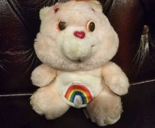 Cheer Rainbow Vintage Care Bear Carebear Plush Kenner 6.5inch 1983