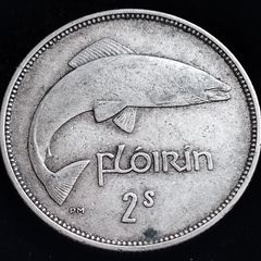 #531 - Ireland - 1934 - Florin -  Silver - KM.7