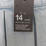 New Ladies Denim Pleated Skirt Size 14 Image 2