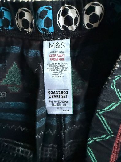 M&S Christmas Pyjamas