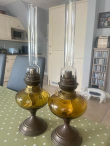 2 Vintage Oil Lamps