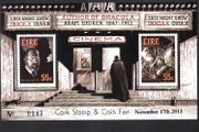 2012 Cork Stamp and Coin Exhibition 17th November 2012 Exhibition Miniature Sheet on Bram Stoker (Dracula) Commemorative Stamp Miniature Sheet Mint Never Hinged (MNH) No 143