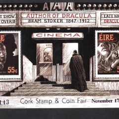 2012 Cork Stamp and Coin Exhibition 17th November 2012 Exhibition Miniature Sheet on Bram Stoker (Dracula) Commemorative Stamp Miniature Sheet Mint Never Hinged (MNH) No 143
