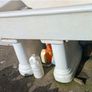 Original double Belfast sink in ceramic with stand Image 6
