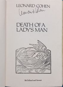 Signed Leonard Cohen Death Of A Lady's Man Hardback1978