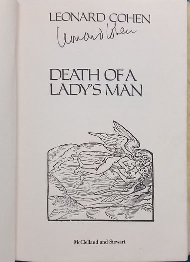 Signed Leonard Cohen Death Of A Lady's Man Hardback1978