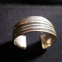Silver bangle bracelet