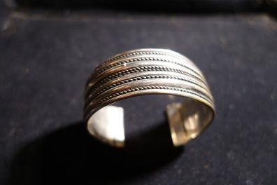 Silver bangle bracelet