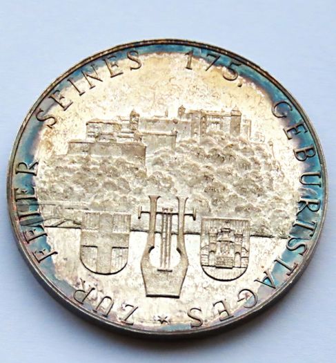 Silver 1931 Wolfgang Amadeus Mozart medal