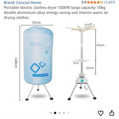 Electric clothes air dryer