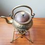 Vintage Brass Spirit Kettle on a stand  Height 31cm Image 2