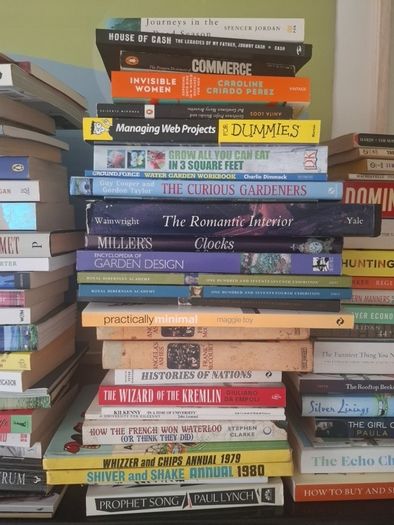 large collection of books