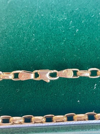9ct vintage Gold Belcher  chain