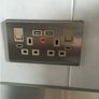 2 Way/Gang Brushed Stainless Steel UK Mains 3 Pin Plug Power Socket With USB Charging Ports and Neons! Image 6