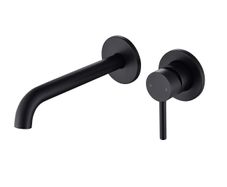 Black Wall Mounted Bath Mixer Tap - Arissa