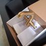 Brushed brass tap Image 2