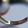 Vintage Genuine Fossil Sterling Silver 925 hallmarked  Yellow Stone Ring size P - 5,2g Image 9