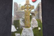 Ireland Postcard : Ancient Cross at Clonmacroise , Co. Offaly , 1900s