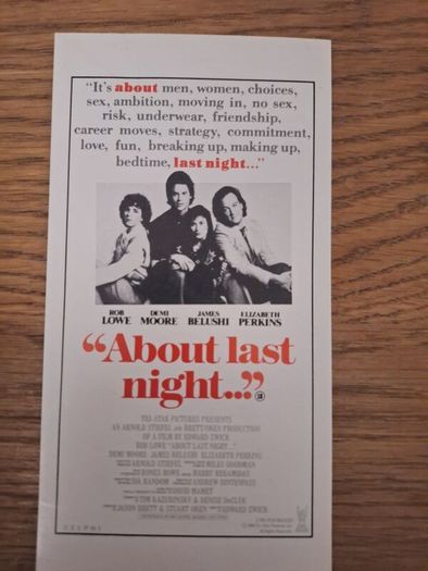 1986 About Last Night Press Kit