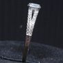Vintage 9ct White Gold 375 Solitaire Ring Size 59.5 Image 5