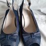 size 6 Fiorella navy wedge sandal Image 4