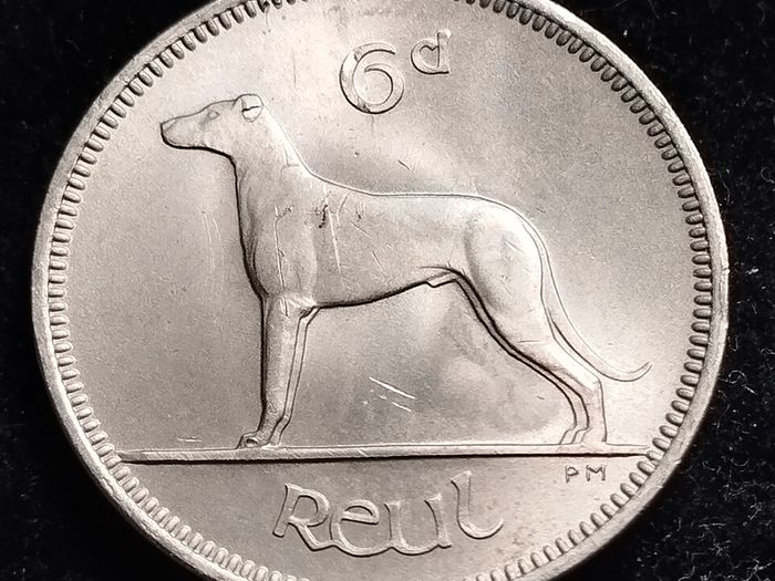 Ireland - 1960 - 6 Pence - Wolfhound - UNC - KM.13a - [2763]