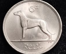 Ireland - 1960 - 6 Pence - Wolfhound - UNC - KM.13a - [2763]