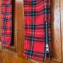 Topman Red Tartan Stretch Skinny Trousers Size 28S W28 L30 New Image 2