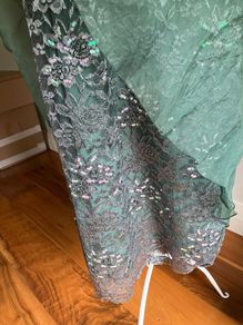 Green debs dress