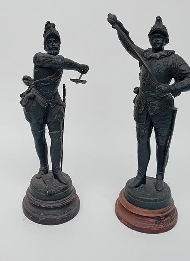 Vintage Spelter Military Figures