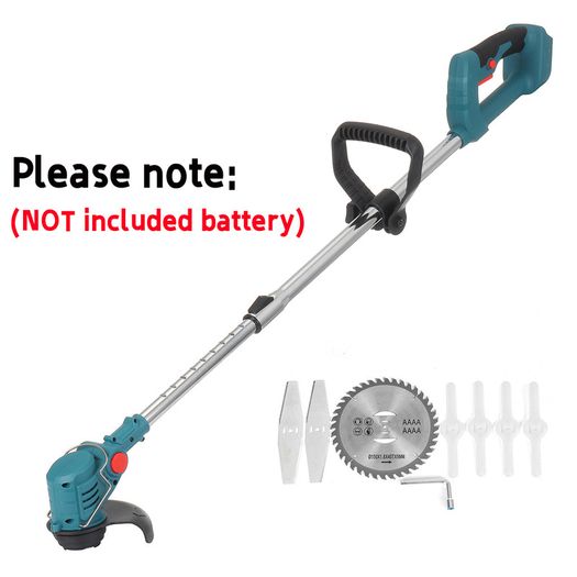 21V 900W Electric Lawn Mower Li-ion Cordless Grass Trimmer Pruning Garden Tools Compatible Makita 18V Battery