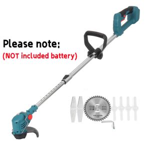 21V 900W Electric Lawn Mower Li-ion Cordless Grass Trimmer Pruning Garden Tools Compatible Makita 18V Battery