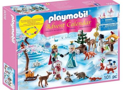New: Playmobil 9008 Advent Calendar 'Royal Ice Skating Trip' with a Child's Bracelet