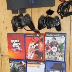 PS2 With 8 x Games
