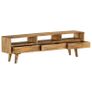 TV Cabinet Solid Mango Wood 140x30x41 cm Image 5
