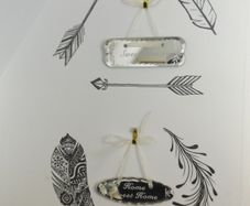 Feather & Flint Native American Indian art decal/sticker/art transfer for children's room
