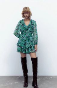 Zara ruffle dress