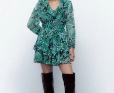Zara ruffle dress