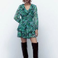 Zara ruffle dress