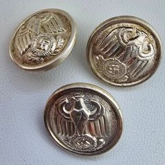 WW2 German RMBO/Diplomatic Corps Uniform Tunic Buttons x3